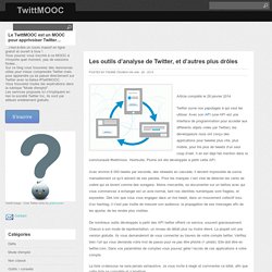 Les outils d’analyse de Twitter, et d’autres plus drôles