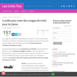 4 outils pour creer des nuages de mots pour la classe