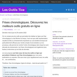 Tous les outils gratuits pour créer des frises chronologiques