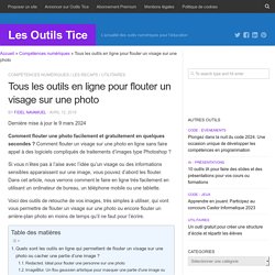 3 outils en ligne pour flouter une photo