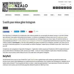 5 outils pour mieux gérer Instagram