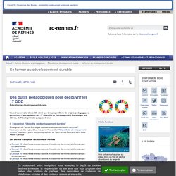 Des outils pédagogiques pour découvrir les 17 ODD - ac-rennes.fr