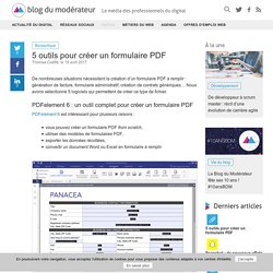 5 outils pour créer un formulaire PDF