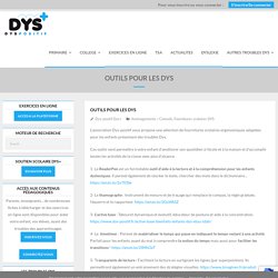 Outils pour les Dys