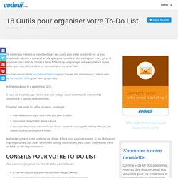 18 Outils pour organiser votre To-Do List →