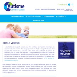Outils visuels - Autisme Centre-du-Québec