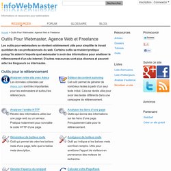 Outils Pour Webmasters, Agence Web et Freelance
