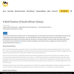 A Brief Outline of South African History — VACorps