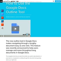 How to Use the Google Docs Outline Tool - BetterCloud Monitor