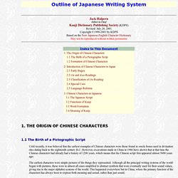 Outline of the Japanese Writing System