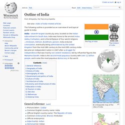 Outline of India