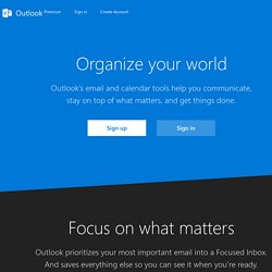 Outlook.com - Microsoft free personal email