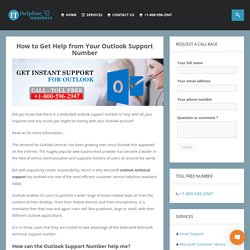 Outlook Support Number - IT Helpline Numbers