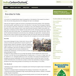Eco-cities for India