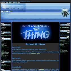 Outpost #31 - The Ultimate THE THING Fan-Site