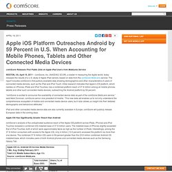 Apple iOS Platform Outreaches Android by 59 Percent in U.S. When Accounting for Mobile Phones, Tablets and Other Connected Media Devices