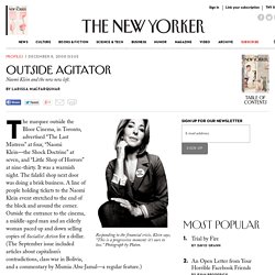 Profiles: Outside Agitator