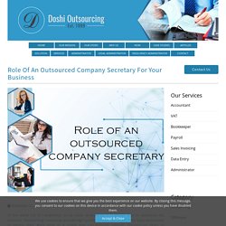 Outsourced Company Secretary Services