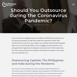 Should You Outsource during the Coronavirus Pandemic?