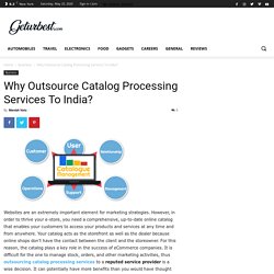 Why Outsource Catalog Processing Services To India? - Geturbest