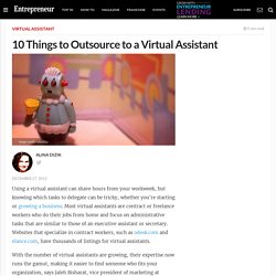 10 Things to Outsource to a Virtual Assistant