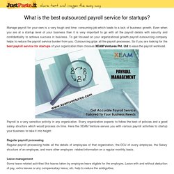 What is the best outsourced payroll service for startups?