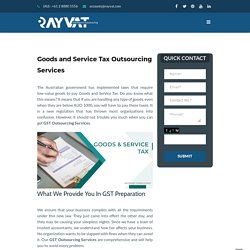 GST preparation in Australia