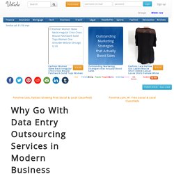 Why go with data entry outsourcing services in modern business trends