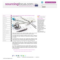 Capita awarded £110 million NHS Scotland contract - News - outsourcing - sourcingfocus.com