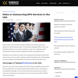 Risks in Outsourcing BPO Services in the USA