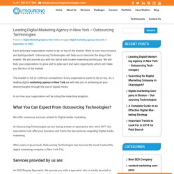 Leading Digital Marketing Agency in New York – Outsourcing Technologies