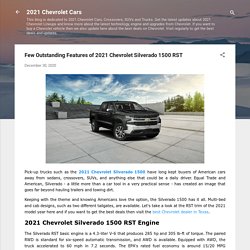 Features of 2021 Chevrolet Silverado 1500 RST