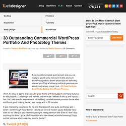 30 Outstanding Commercial Wordpress Portfolio&amp; Photoblog Themes