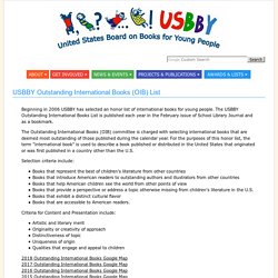 USBBY.org - Outstanding International Books (OIB)