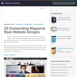 25 Outstanding Magazine Style Website Designs
