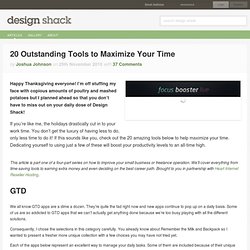 20 Outstanding Tools to Maximize Your Time