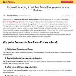 Choose Outstanding & best Real Estate Photographers for your Business