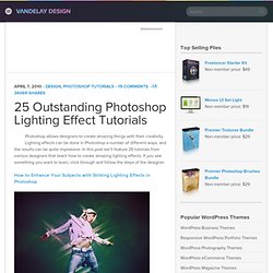 25 Outstanding Photoshop Lighting Effect Tutorials