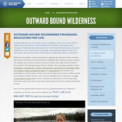 Outward Bound Outdoor Education Wilderness Courses