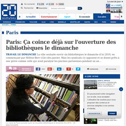 Paris: Ça coince déjà sur l'ouverture des bibliothèques le dimanche