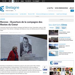 Rennes : Ouverture de la campagne des Restos du Coeur