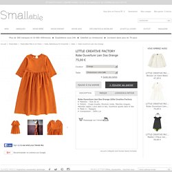 Robe Ouverture Lien Dos Orange Little Creative Factory - Mode Bébé