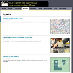 Nantes : données publiques et API