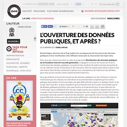 L’ouverture des données publiques, et après ? » Article » OWNI, Digital Journalism