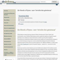 De Hersh a Flynn : une “revolte des generaux”