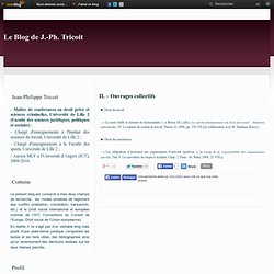 II. – Ouvrages collectifs - Le blog de Jean-Philippe Tricoit