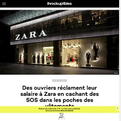 Des ouvriers réclament leur salaire à Zara en cachant des SOS dans les poches des vêtements