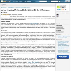 Avoid Ovarian Cysts and Infertility with the 3 Common Causes by Neelofa Hama