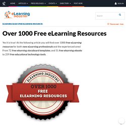 Over 1000 Free eLearning Resources