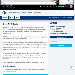 Over NPO Radio 1 & de presentatoren - NPO Radio 1